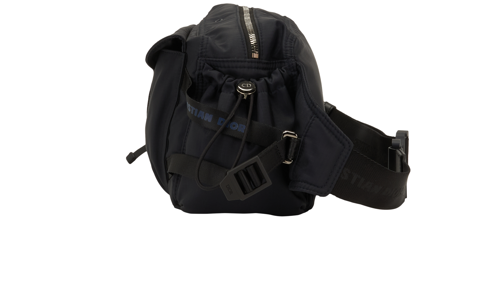 Saddle Belt Bag, &pound;1,100, Handbags, Black, Nylon, Bottom view